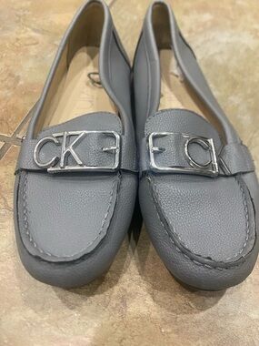 Calvin Klein Gray Moccasin Loafers